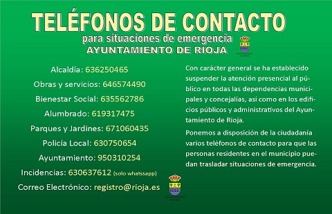 TELEFONOS EMERGENCIAS 