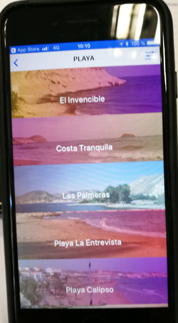 información de playas